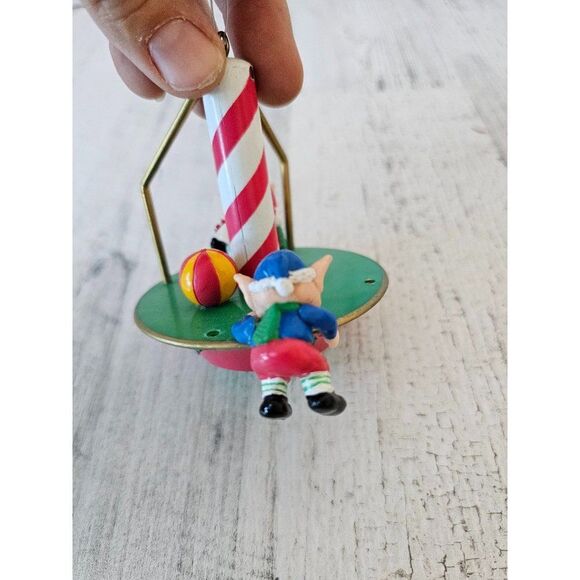 Noma merry go round ornament elf AS IS ornament Xmas tree - Picture 5 of 9